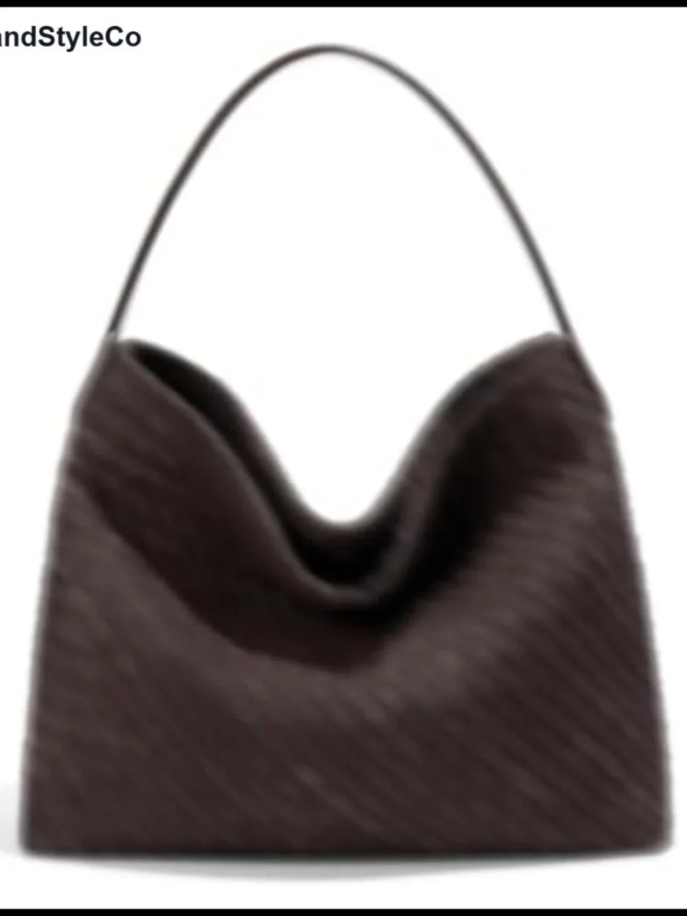 Slouchy Faux Suede Woven Hobo Bag Women Shoulder Satchel Tote